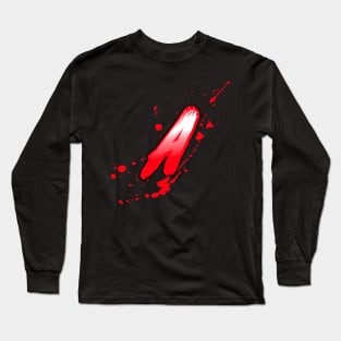 Bloody letter A Long Sleeve T-Shirt